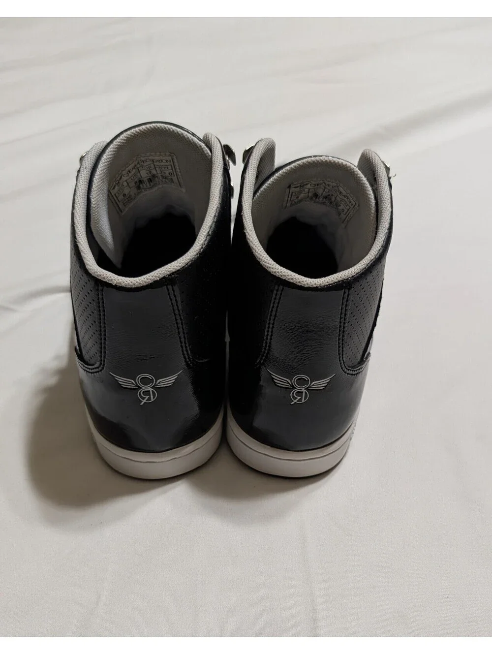 Creative Recreation Cesario Hi Black Patent Leather High Top Men's Size 9 CR439
